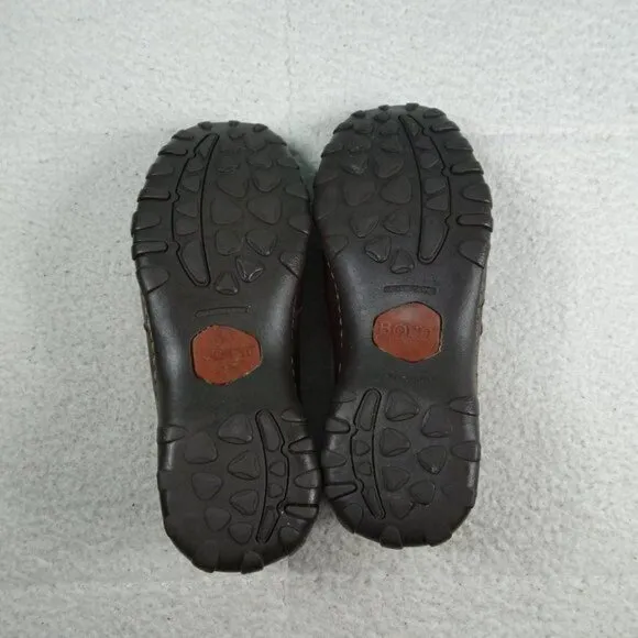 Born Brown Leather Loafers Shoes M6306 Size 10