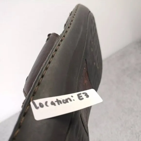 Born Crown Sandals Mens Size 11 Shoes Brown Leather Slip On Slides Summer Beach