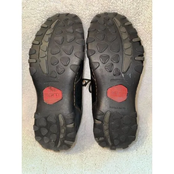 Born Men's Black Leather Lace-Up‎ Sneakers Size 10.5 Casual Shoes