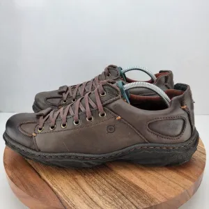 Born Mens Size 9.5 Brown Leather Lace Up Oxford Casual Shoes M8755