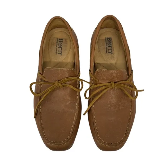 Born Mens Virgo Slip On Shoes Lace Moc Toe Moccasin Driving Drivers Shoes 8/41