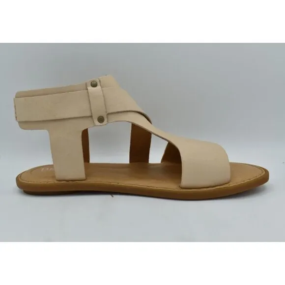Born Womens Size 7 Marlowe Natural Full Grain Leather Gladiator Sandals Shoes