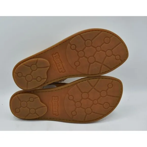 Born Womens Size 7 Marlowe Natural Full Grain Leather Gladiator Sandals Shoes