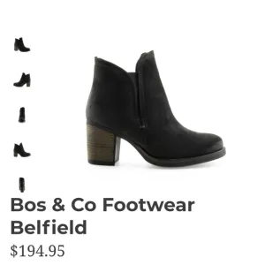 Bos. &amp; Co. Women Belfield Ankle Leather Heels Boots shoes sz 41/10-10.5