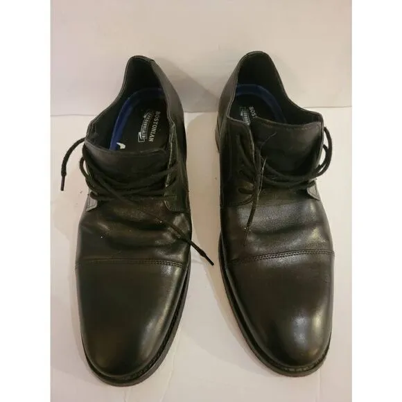 Bostonian Commonwealth Men's Black Leather Oxford Lace-Up Dress Shoes Size 10