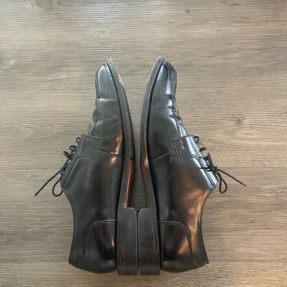 Bostonian First Flex Mens Oxford Dress Shoes Black Phoenix Leather Up