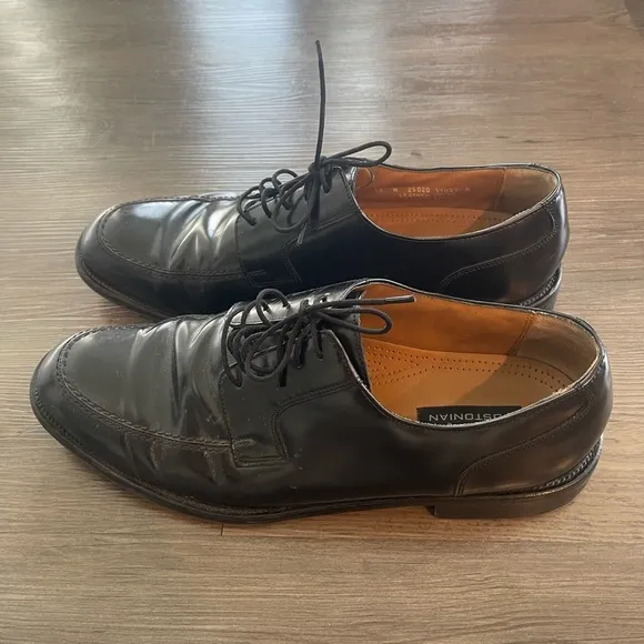 Bostonian First Flex Mens Oxford Dress Shoes Black Phoenix Leather Up