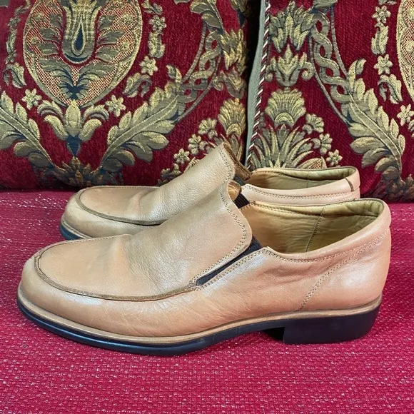 BOSTONIAN soft leather slip on loafers shoes made in Brazil 10