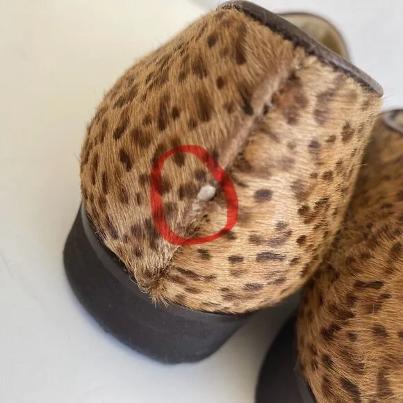 Bottega Venetta Leopard Cheetah Print  Loafers Shoes Pony hair 35 EU - 5.5 US