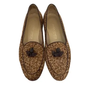 Bottega Venetta Leopard Cheetah Print  Loafers Shoes Pony hair 35 EU - 5.5 US