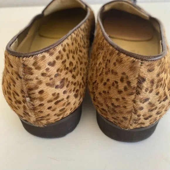 Bottega Venetta Leopard Cheetah Print  Loafers Shoes Pony hair 35 EU - 5.5 US