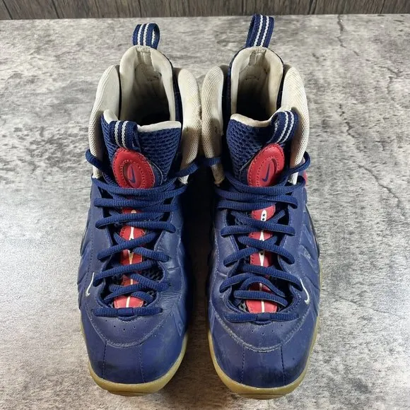 Boy's Nike Little Foamposite Pro 'USA' Sneakers 644792-405- Size 6Y