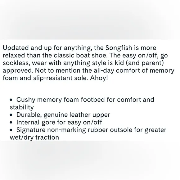 Boys Sperry slip on shoes