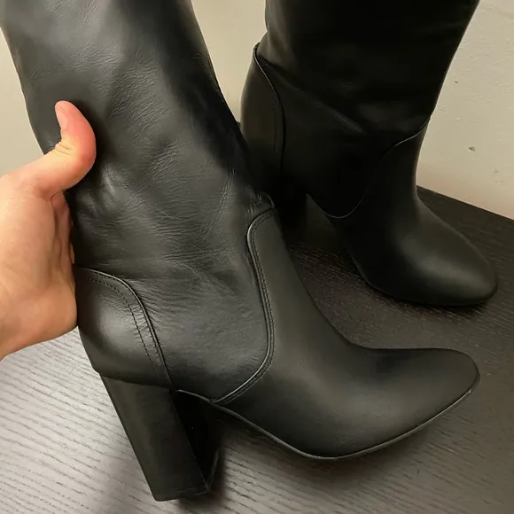 BRAND NEW - leather high boots