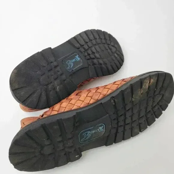 Brand X Ranchero Huarache Leather Fisherman Sandals - 12