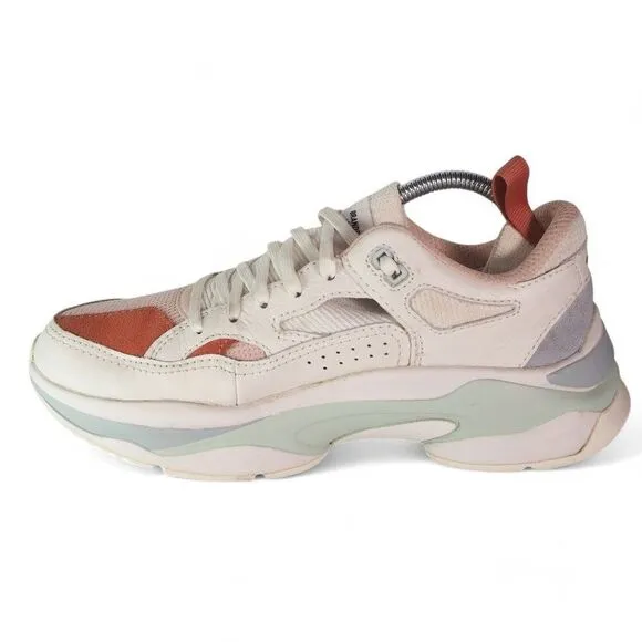 Brandblack Los Angeles Saga 130 Casual Sneakers 'White Blue Pink&quot; Women's 10