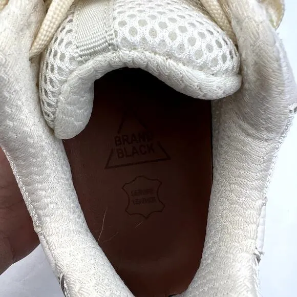 Brandblack Unisex Nomo Hkan Lace Up Sneakers White