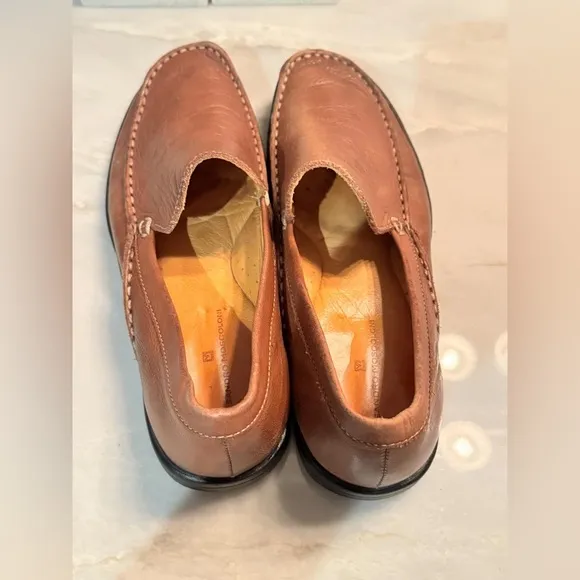BRAZIL Sandro moscoloni Brown Leather Loafers size 8