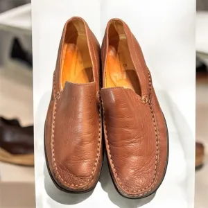 BRAZIL Sandro moscoloni Brown Leather Loafers size 8