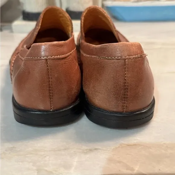 BRAZIL Sandro moscoloni Brown Leather Loafers size 8