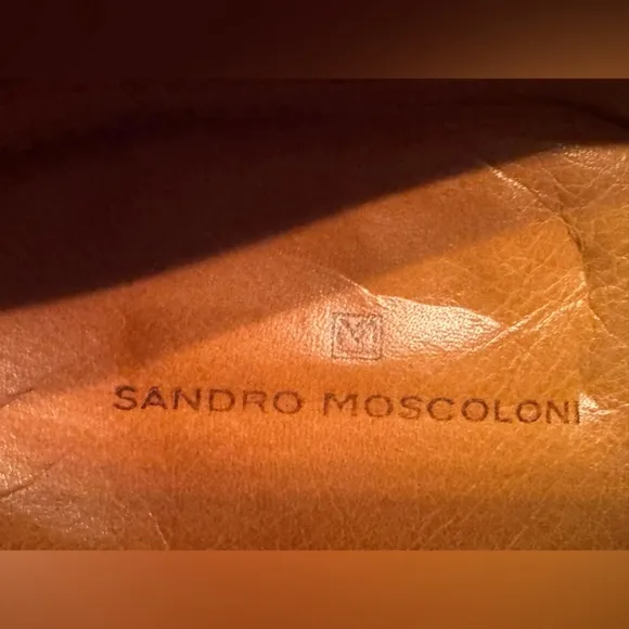 BRAZIL Sandro moscoloni Brown Leather Loafers size 8