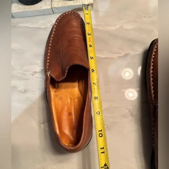 BRAZIL Sandro moscoloni Brown Leather Loafers size 8