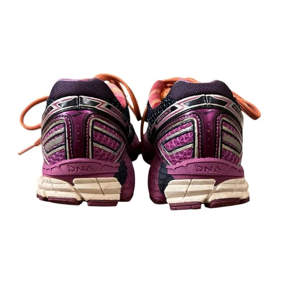 Brooks Adrenaline GTS 15 Women's Running Shoes Size 11 B Black/Purple/Orange