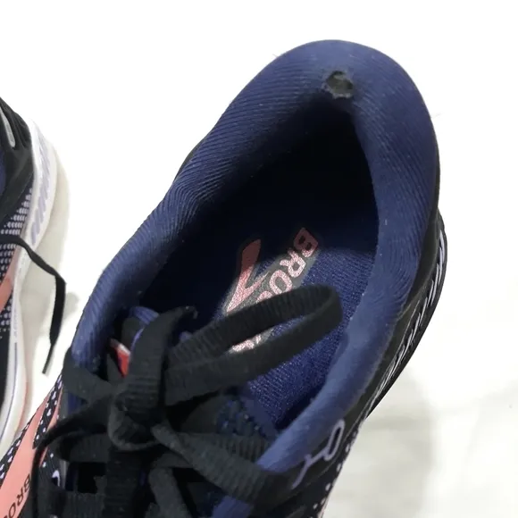 Brooks Adrenaline GTS 22 Women Rannind Athletic Black Purple Coral Sneaker 10.5