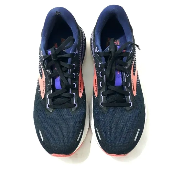 Brooks Adrenaline GTS 22 Women Rannind Athletic Black Purple Coral Sneaker 10.5