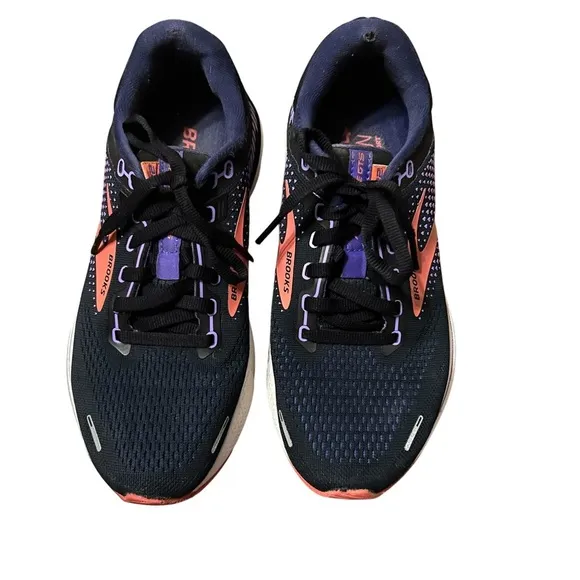 Brooks Adrenaline GTS 22 Women's 7.5 Running Shoes Navy Purple Coral