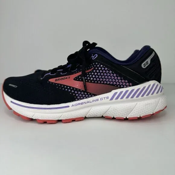 Brooks Adrenaline GTS 22 Women's US ‎ Size 7 B Running Shoes Navy Blue Sneakers