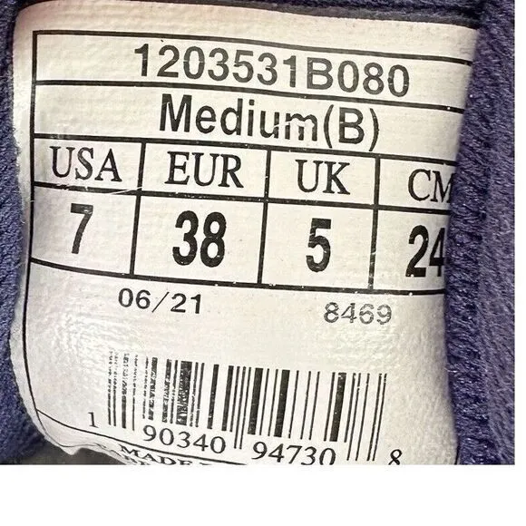 Brooks Adrenaline GTS 22 Women's US ‎ Size 7 B Running Shoes Navy Blue Sneakers