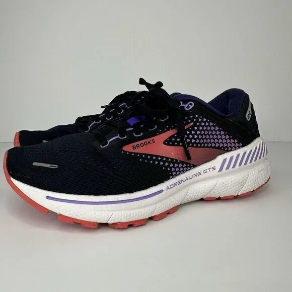 Brooks Adrenaline GTS 22 Women's US ‎ Size 7 B Running Shoes Navy Blue Sneakers