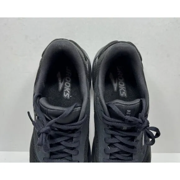 Brooks Adrenaline GTS 24 Triple Black Running Shoes 1204261B020 Womens Size 11.5