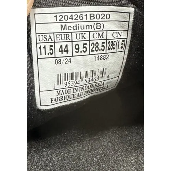 Brooks Adrenaline GTS 24 Triple Black Running Shoes 1204261B020 Womens Size 11.5