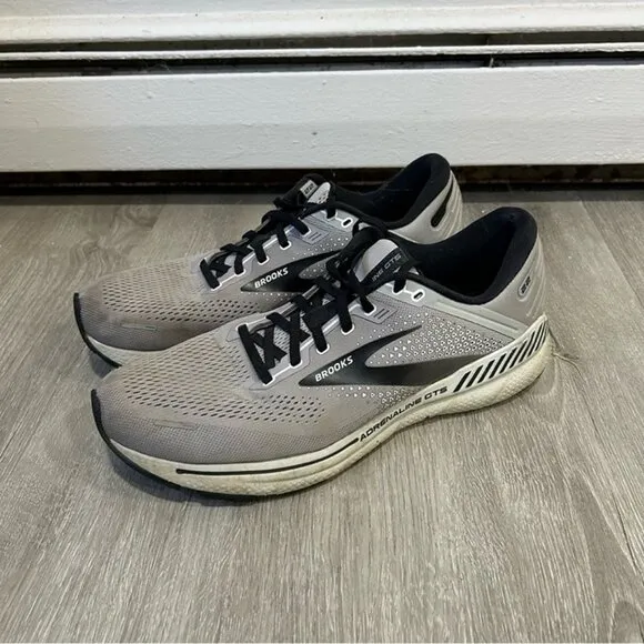 Brooks Adrenaline GTS Black Gray Running Athletic Shoes Men’s Size 12