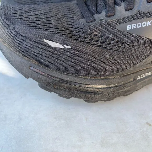 Brooks Adrenaline GTS 23 Triple Black Running Shoes Mens Size: 9.5