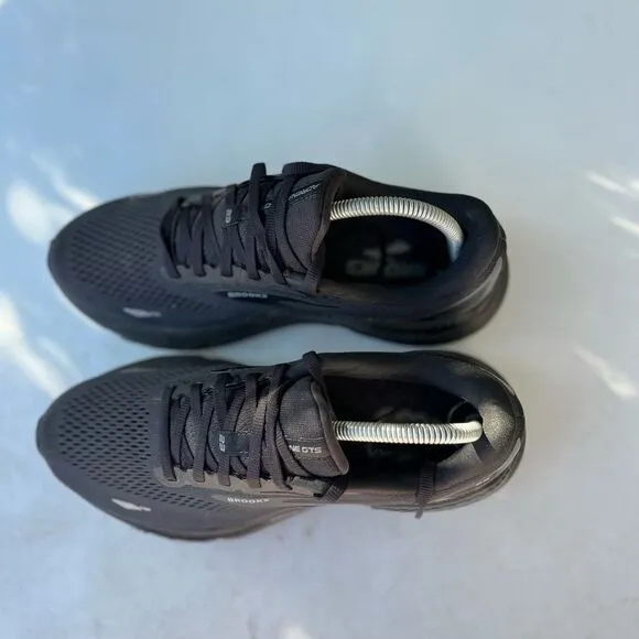 Brooks Adrenaline GTS 23 Triple Black Running Shoes Mens Size: 9.5