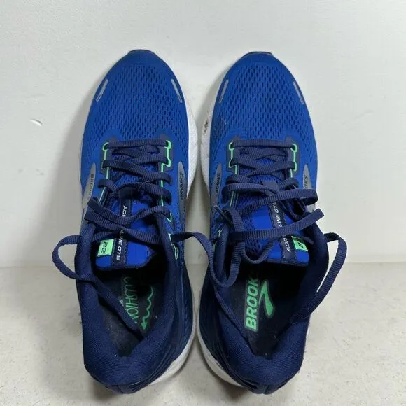 Brooks Adrenaline GTS 22 Mens Blue Running Shoes size 8