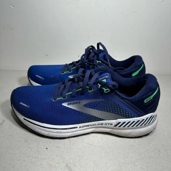 Brooks Adrenaline GTS 22 Mens Blue Running Shoes size 8