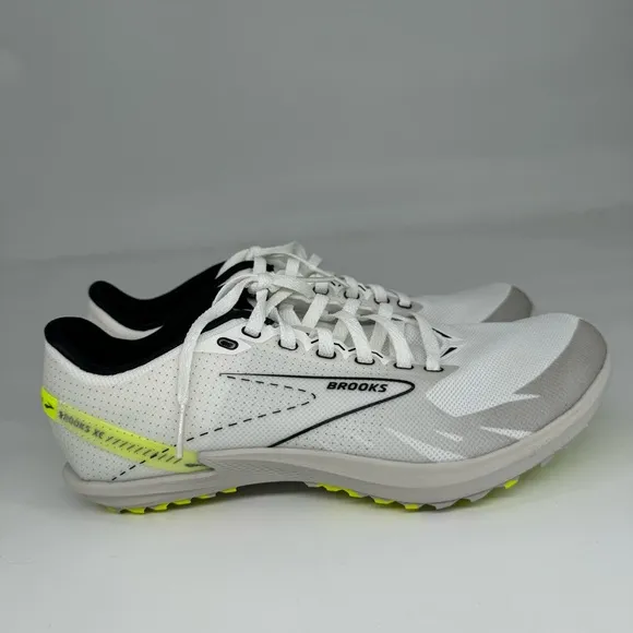 Brooks Draft XC Low White Spike Less‎ Running Shoes Unisex Size 6.5