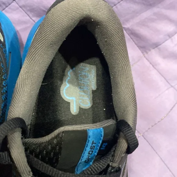 Brooks Ghost 14 Men’s 10.5 Medium D Width Blue Black Preowned Shoes