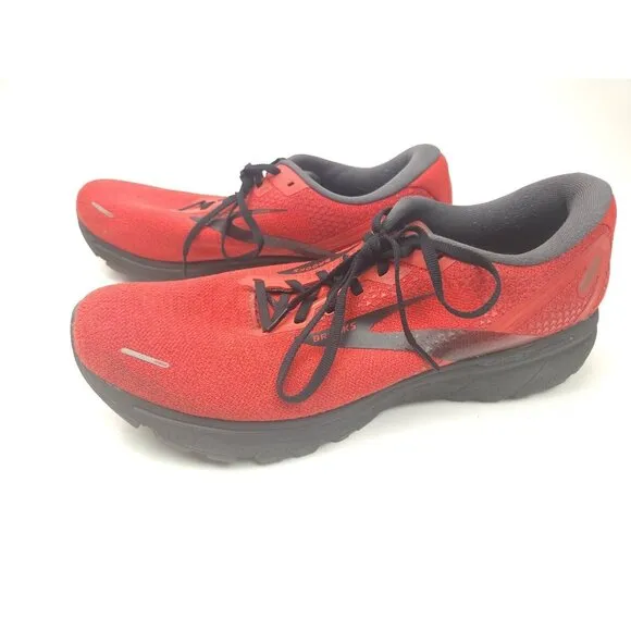 Brooks Ghost 14 Running Shoes Red/Tomato/Black US Men Size 15