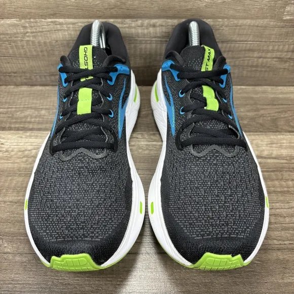 Brooks Ghost Max Black Blue Mens US Size 9 EUR 42.5 1104061D060 Running Shoes