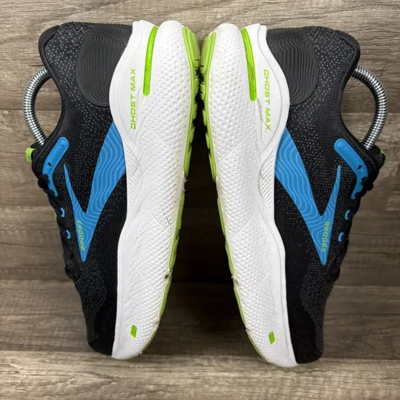Brooks Ghost Max Black Blue Mens US Size 9 EUR 42.5 1104061D060 Running Shoes