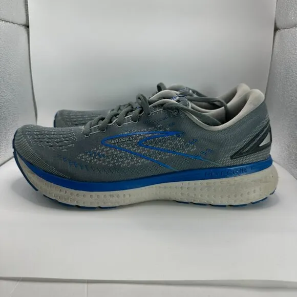 Brooks Glycerin 19 Shoes Mens Size 10.5 Gray Blue Running Racing