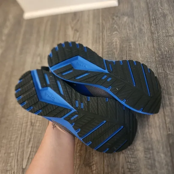 Brooks Gray and Blue Running Shoes