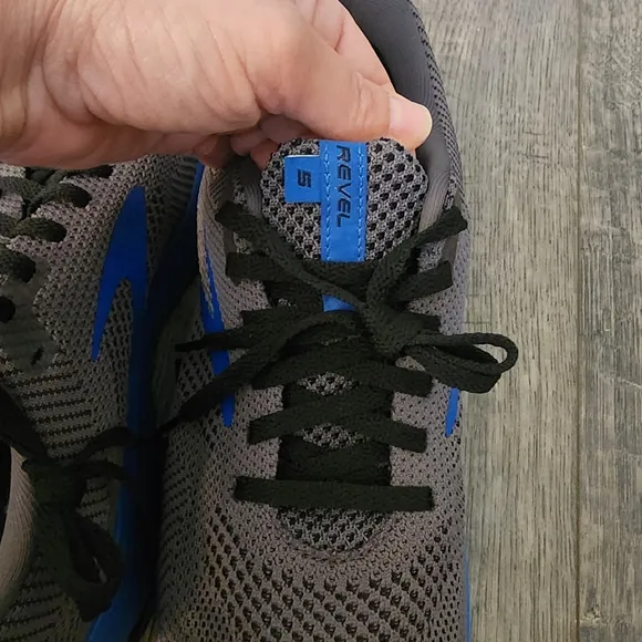 Brooks Gray and Blue Running Shoes