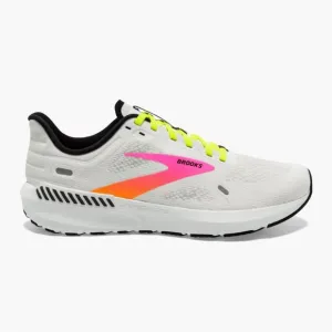 Brooks Launch GTS 9 Men’s Athletic Running White Pink Tennis Shoes Sneakers 9.5