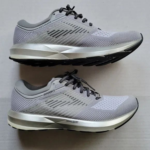 Brooks Levitate Gray Silver Running Shoes 1202581B131 Women's Size 10.5